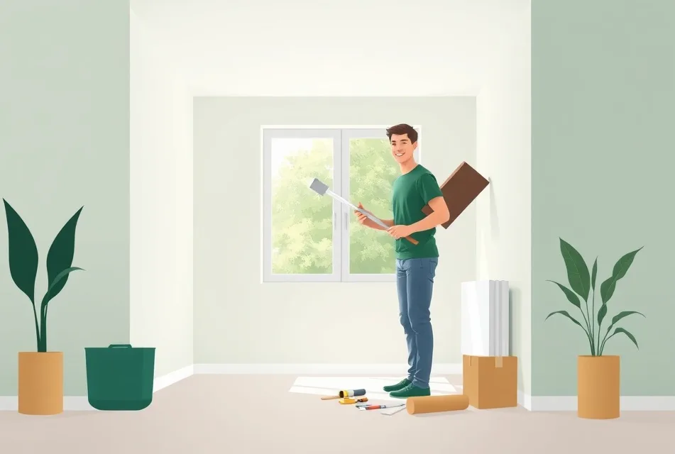 Intérieur rénové après travaux de peinture à Divonne-les-Bains