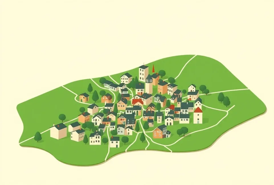 Carte du secteur d'intervention autour de Divonne-les-Bains (01220)